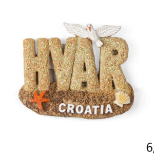 Pješčani magneti plaža i galeb, Hvar Croatia (SET 12 kom.)