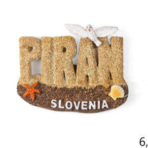 Pješčani magneti plaža i galeb, Piran Slovenia (SET 12 kom.)