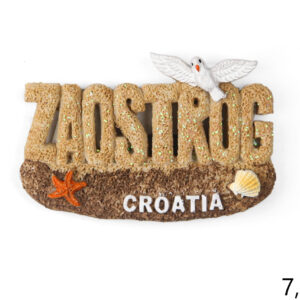 Pješčani magneti plaža i galeb, Zaostrog Croatia (SET 12 kom.)