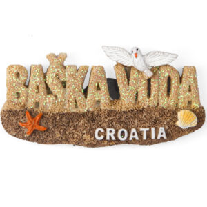 Pješčani magneti plaža i galeb, Baška Voda Croatia (SET 12 kom.)