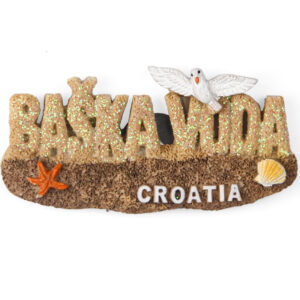Pješčani magneti plaža i galeb, Baška Voda Croatia (SET 12 kom.)