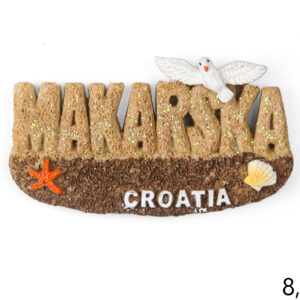 Pješčani magneti plaža i galeb, Makarska Croatia (SET 12 kom.)