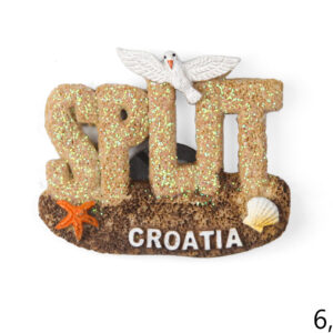 Pješčani magneti plaža i galeb, Split Croatia (SET 12 kom.)