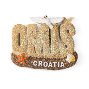 Pješčani magneti plaža i galeb, Omiš Croatia (SET 12 kom.)