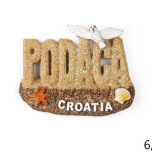 Pješčani magneti plaža i galeb, Podaca Croatia (SET 12 kom.)