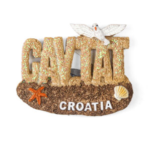 Pješčani magneti plaža i galeb, Cavtat Croatia (SET 12 kom.)