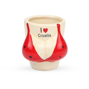 Keramičke čaše sa ženskim poprsjem, Croatia (SET 12 kom.)