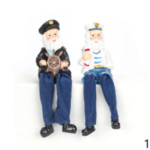 Figure sjedećih kapetana s nogama od tkanine (SET 2 kom.)