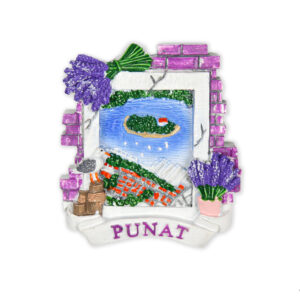 Ljubičasti reljefni prozori s lavandom, Punat (SET 12 kom.)