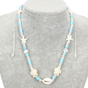 Ogrlice s perlicama, zvijezdama, kornjačama i školjkicom (SET 12 kom.)