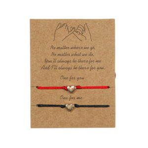 Narukvice prijateljstva sa srcem na konopu (SET 12 kom.)