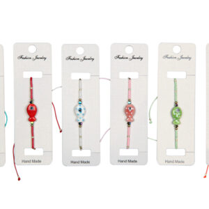 Narukvice s perlicama i ribicama s točkicama (SET 12 kom.)