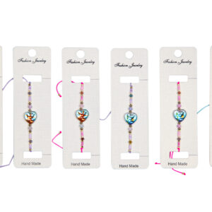 Narukvice s perlicama i sedefnim srcima (SET 12 kom.)