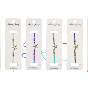 Narukvice s perlicama i srebrnim zvijezdama (SET 12 kom.)
