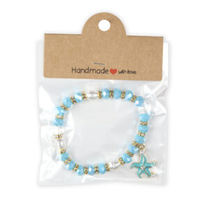 Elastične narukvice s tirkiznim cirkonima i zvijezdom (SET 12 kom.)