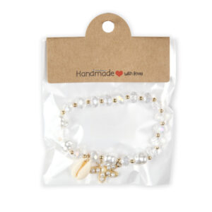 Elastične narukvice sa cirkonima, školjkom i zvijezdom (SET 12 kom.)