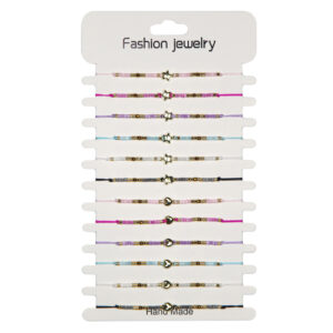 Narukvice sa sitnim perlicama, zvijezdama i srcima (SET 12 kom.)