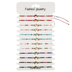 Narukvice s perlicama raznih boja i dupinom (SET 12 kom.)