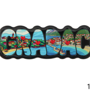 Epoxy magneti slova sa slikama, Gradac (SET 10 kom.)