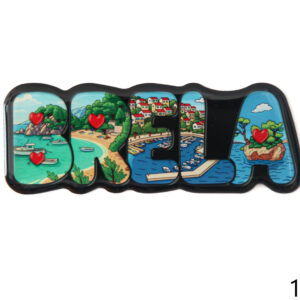 Epoxy magneti slova sa slikama, Brela (SET 10 kom.)