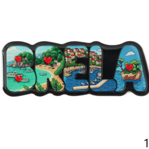Epoxy magneti slova sa slikama, Brela (SET 10 kom.)