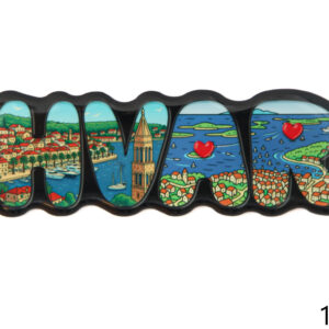 Epoxy magneti slova sa slikama, Hvar (SET 10 kom.)