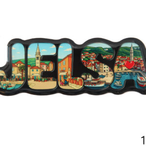 Epoxy magneti slova sa slikama, Jelsa (SET 10 kom.)