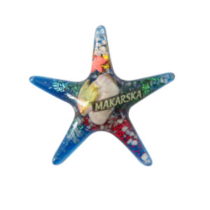 Magnet zvijezda sa školjkicama i morskim motivima, Makarska