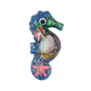 Magnet morski konjic sa školjkicama i morskim motivima, Gradac