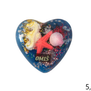 Magnet kormilo sa školjkicama i morskim motivima, Omiš