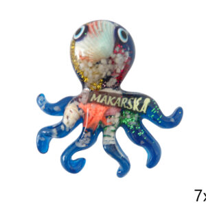 Magnet hobotnica sa školjkicama i morskim motivima, Makarska