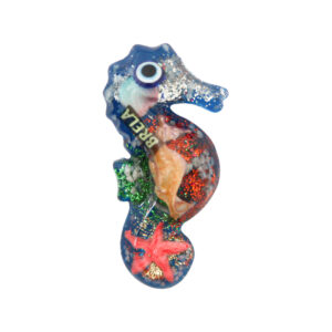 Magnet morski konjic sa školjkicama i morskim motivima, Brela