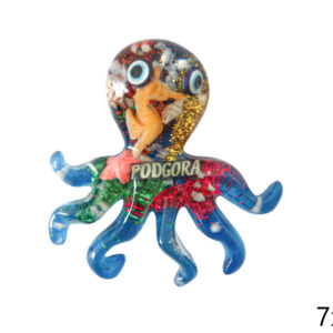 Magnet hobotnica sa školjkicama i morskim motivima, Podgora