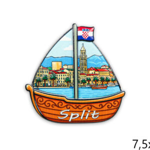 Reljefni printani magneti sa slikom u jedrilici, Split (SET 12 kom.)
