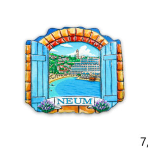 Reljefni printani magneti sa slikom u prozoru, Neum (SET 12 kom.)