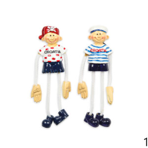 Magneti gusar i mornar s nogama na špagama, Croatia (SET 12 kom.)