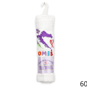 Bijela krpa s kartom i lavandom, Omiš