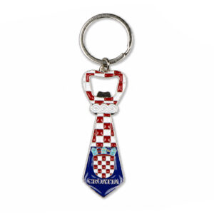 Metalni privjesci kravata s otvaračem, Croatia (SET 12 kom.)