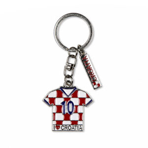 Metalni privjesci hrvatski dres i natpis Croatia (SET 12 kom.)
