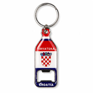 Metalni privjesci u obliku boce s otvaračem, Croatia (SET 12 kom.)