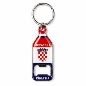 Metalni privjesci u obliku boce s otvaračem, Croatia (SET 12 kom.)